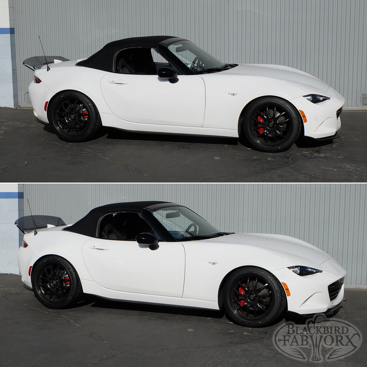 Blackbird Fabworx Adjustable Lexan Spoiler - ND Miata (2016-up ...